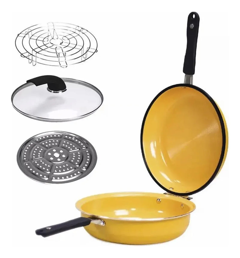 Sarten Doble Cara Antiadherente Grill Accesorio Cocina Hogar Diseño