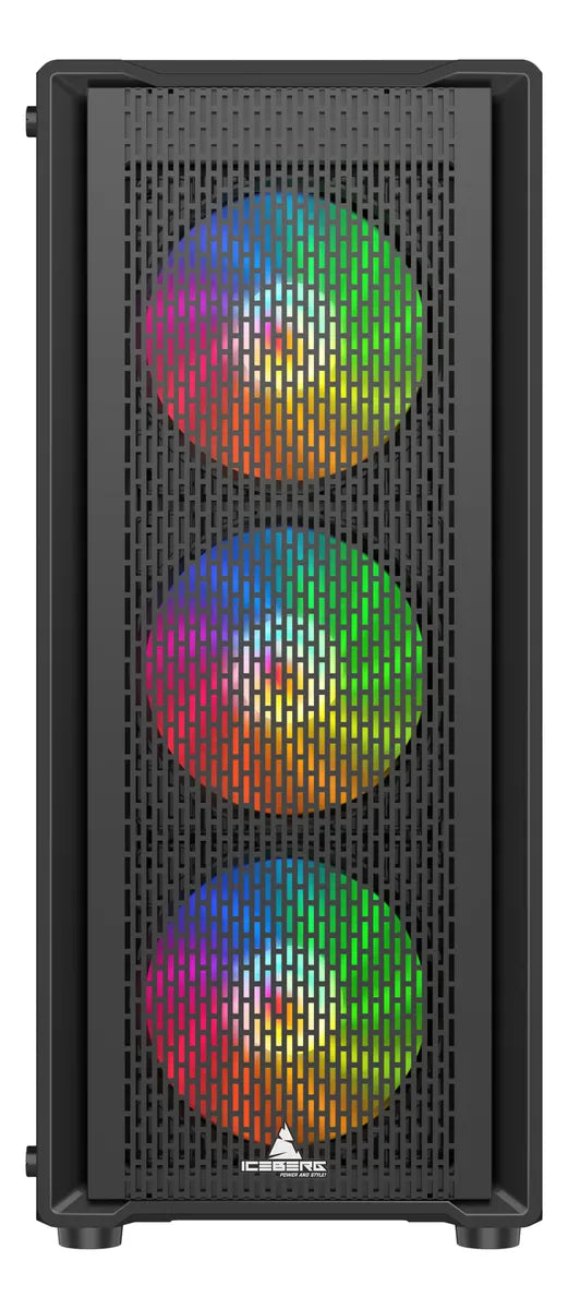 Gabinete Gamer Iceberg Flow C Negro 6 Fans Argb