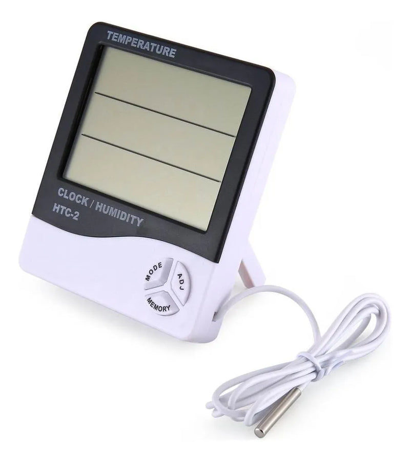Reloj Termohigrometro Digital Sonda Temperatura Humedad Htc2