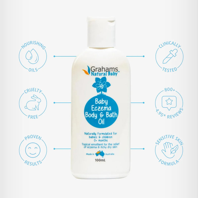 Grahams Natural Aceite Corporal Y De Baño Para Eccema Para.