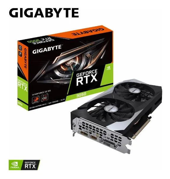 Placa De Video Gigabyte Rtx 3050 Windforce Oc 6gb Nvidia 3c