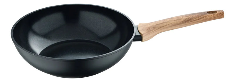 Set X 3 Piezas ,sarten 28cms,asador 36x23cms Y Wok De 26cms Color Negro