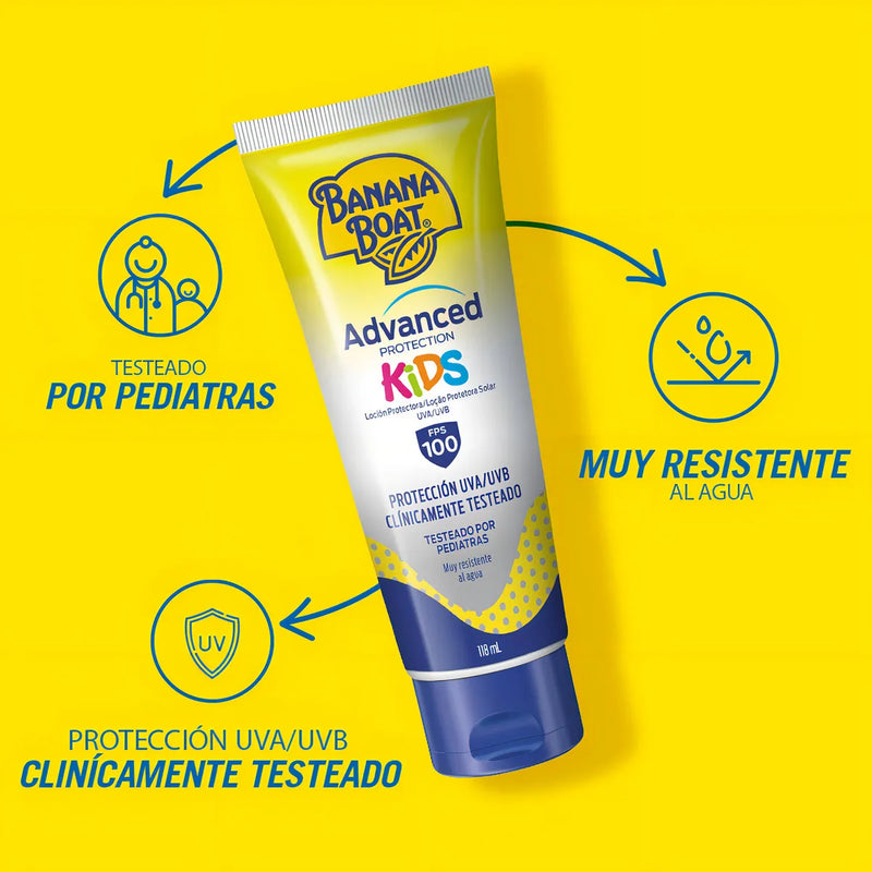 Protector Solar Banana Boat Advanced Protection Kids Fps 100