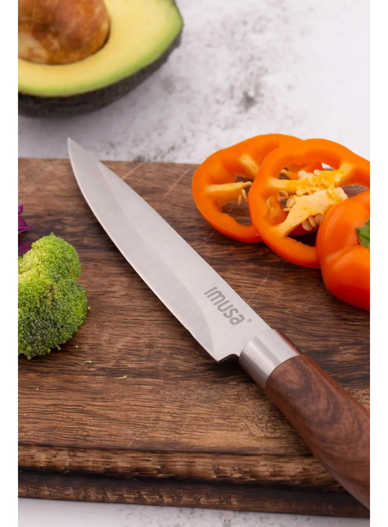 Cuchillo Multiusos Imusa Talent Madera De 12,5cm Color Marrón claro