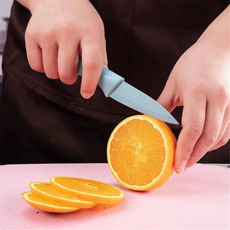 Juego Set Cuchillos Cocina X 6 Piezas Colores