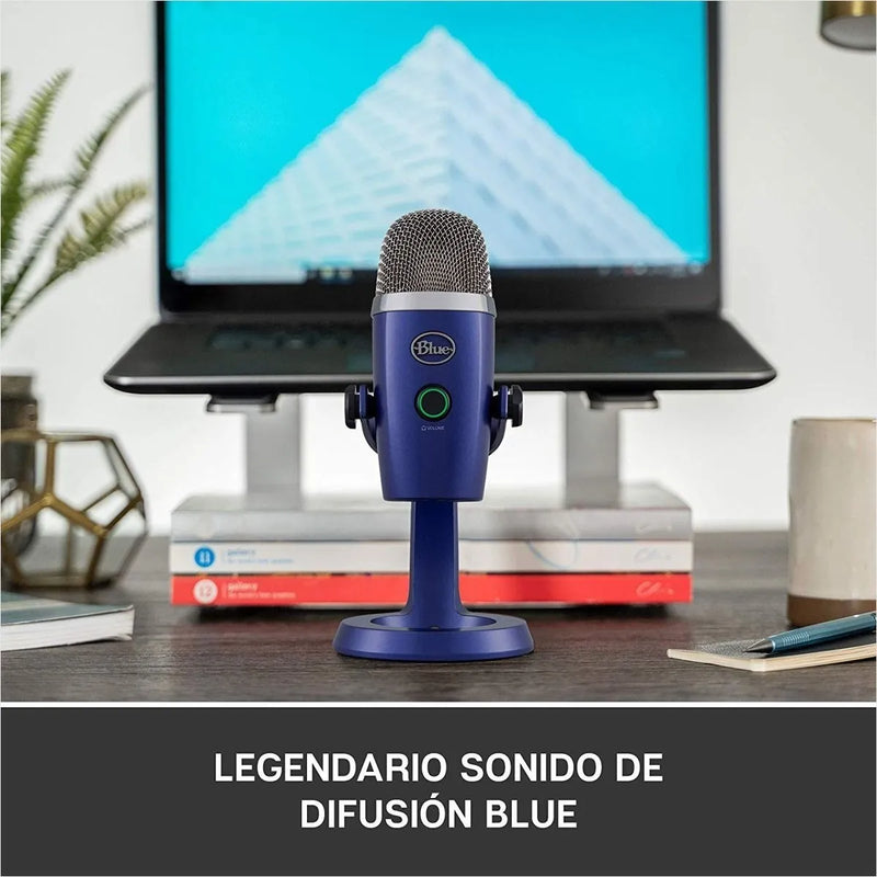 Micrófono Blue Yeti Nano Condensador Omnidireccional color shadow greyS