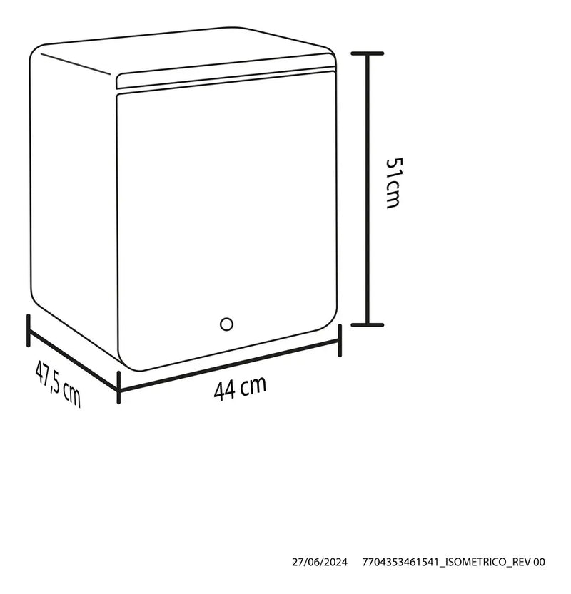Minibar Haceb 46 Litros Inox