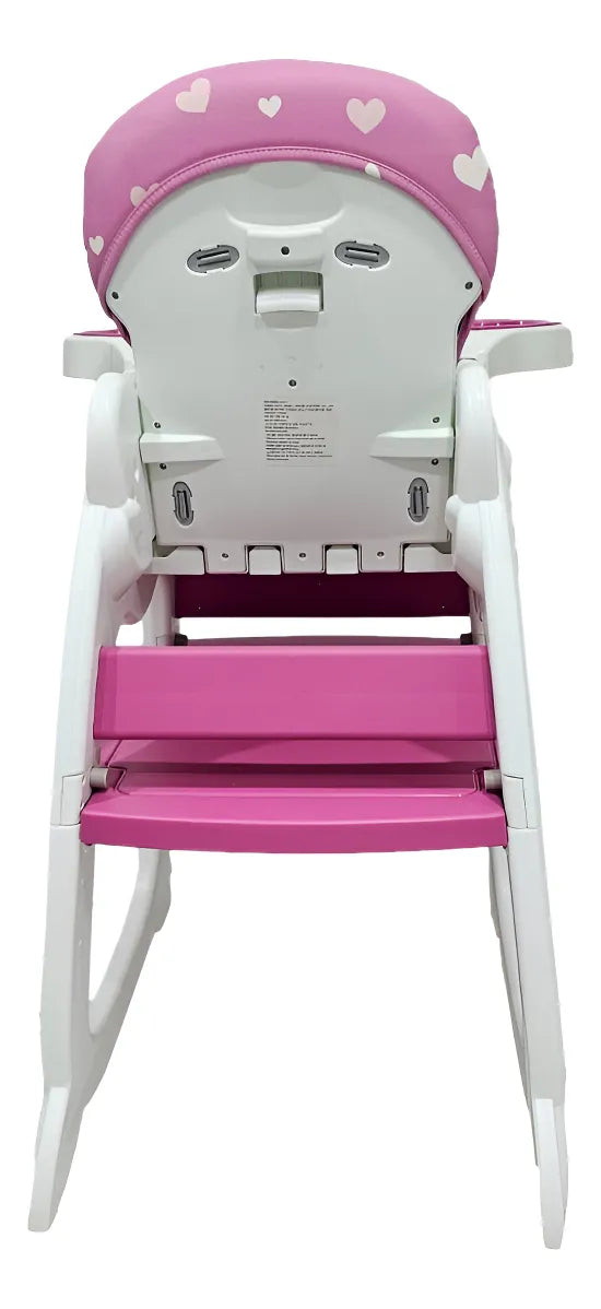 Silla De Comer De Bebe Bebesunita 3 En 1 Comedor Escritorio Mecedor Color Rosa Chicle Conejo