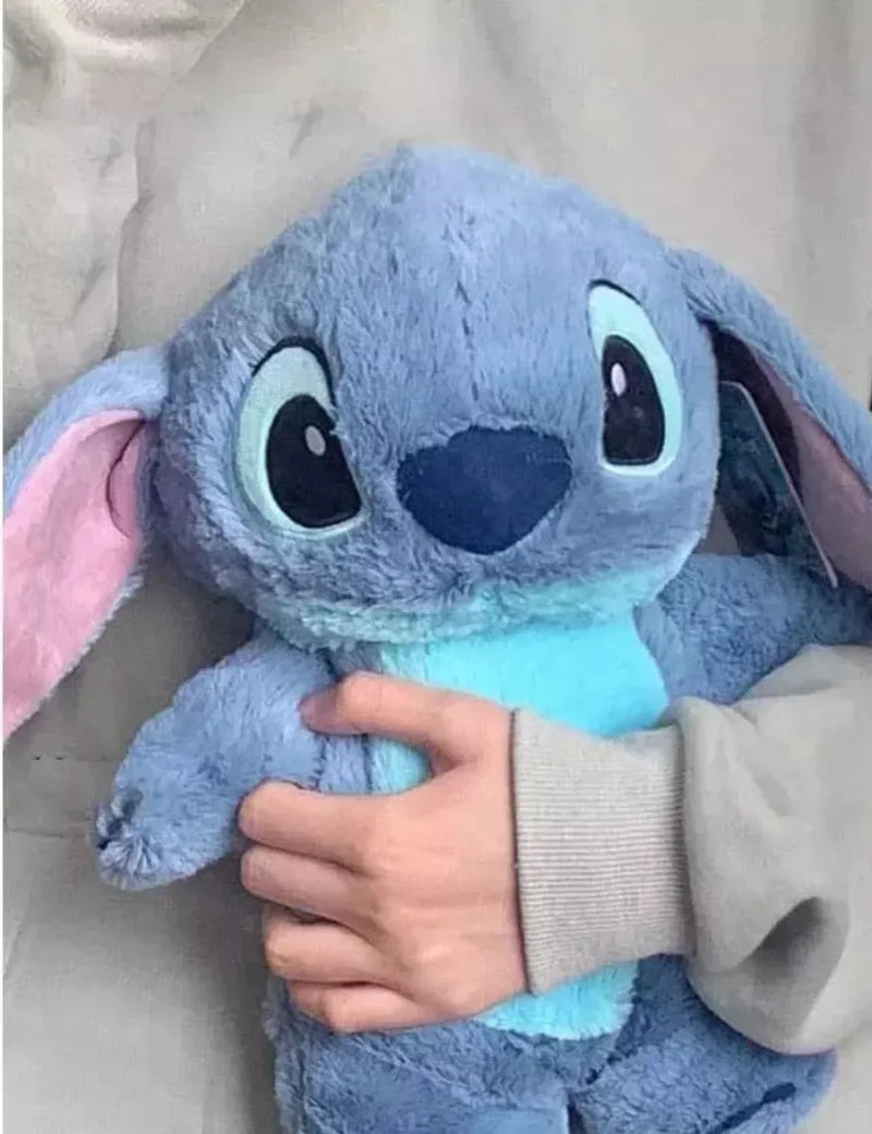 Peluche Stitch Mediano Bolsa Para Cólicos Menstruales Azul Acero