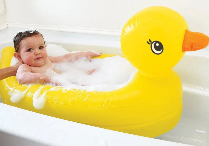 Bañera inflable Munchkin Duck para bebé de más de 6 meses, color amarillo