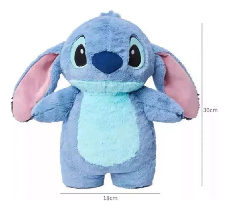 Peluche Stitch Mediano Bolsa Para Cólicos Menstruales Azul Acero