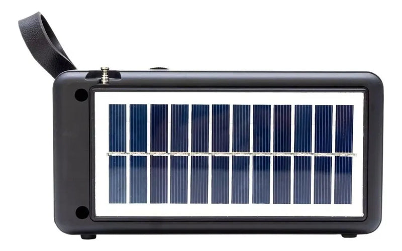 Radio Parlante Bluetooth Recargable Panel Solar Linterna Usb Diseño