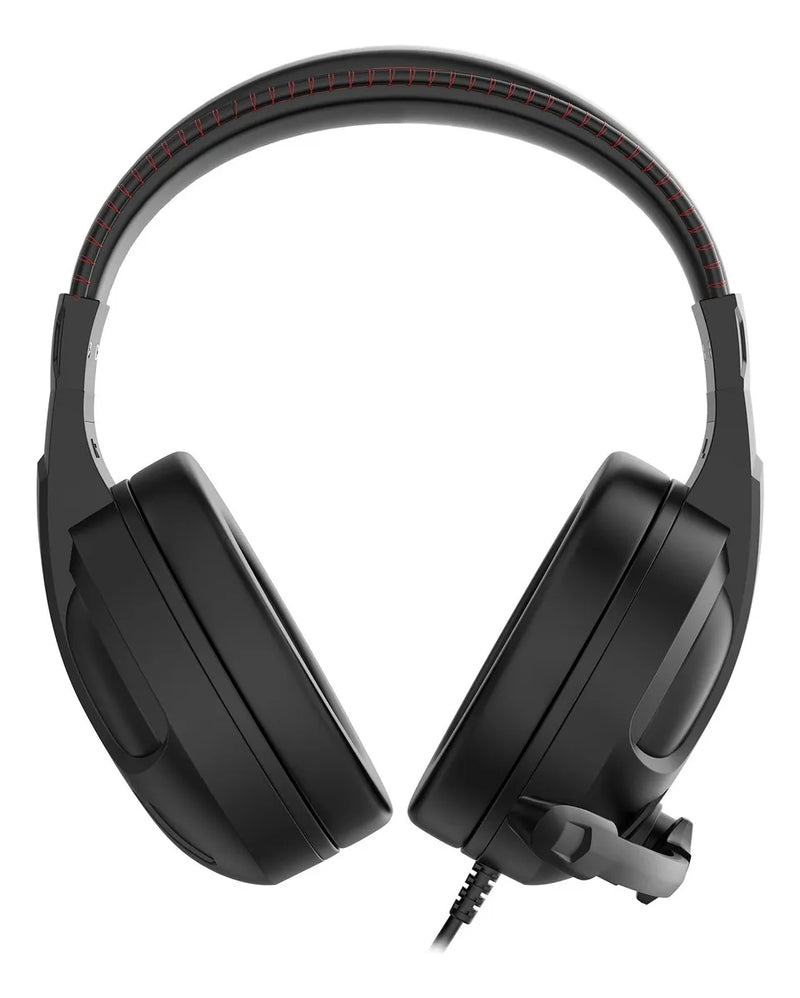 Auriculares Cronus Gamer con iluminación RGB y micrófono Redragon, color negro
