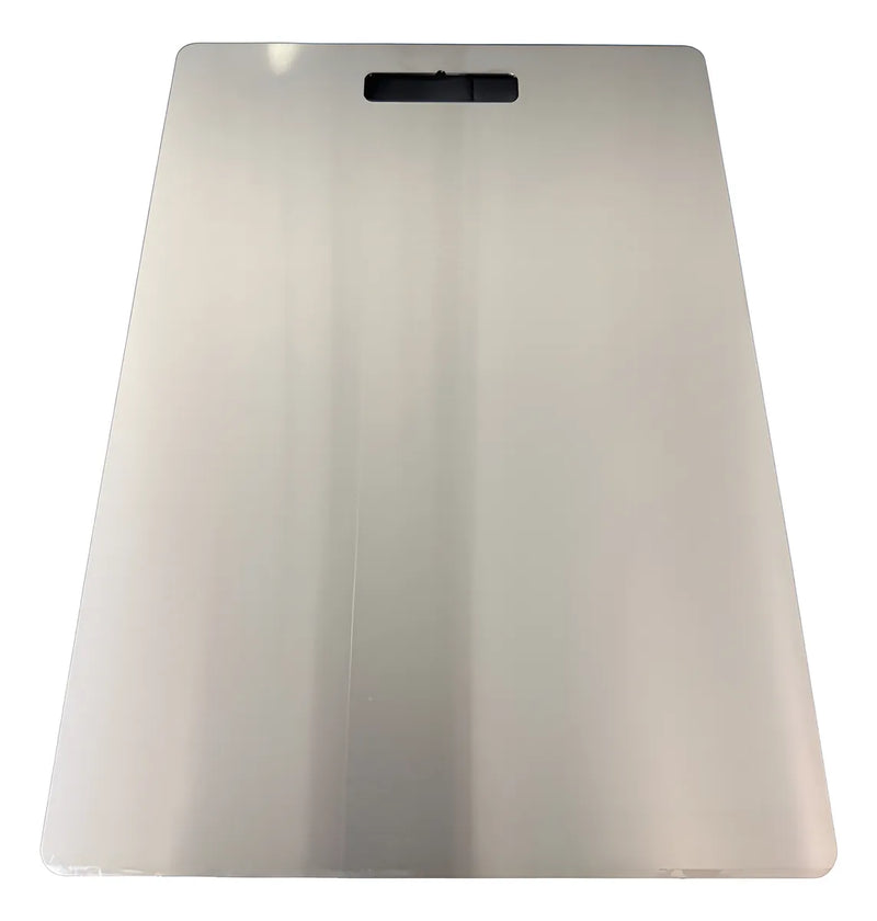 Tabla De Cortar Alimentos En Acero Inoxidable 29 Cm X 39 Cm Lisa Gris