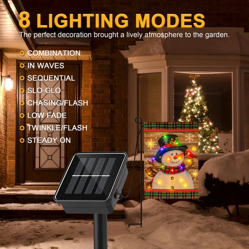 Luces Navidenas Led Solar Para Jardin