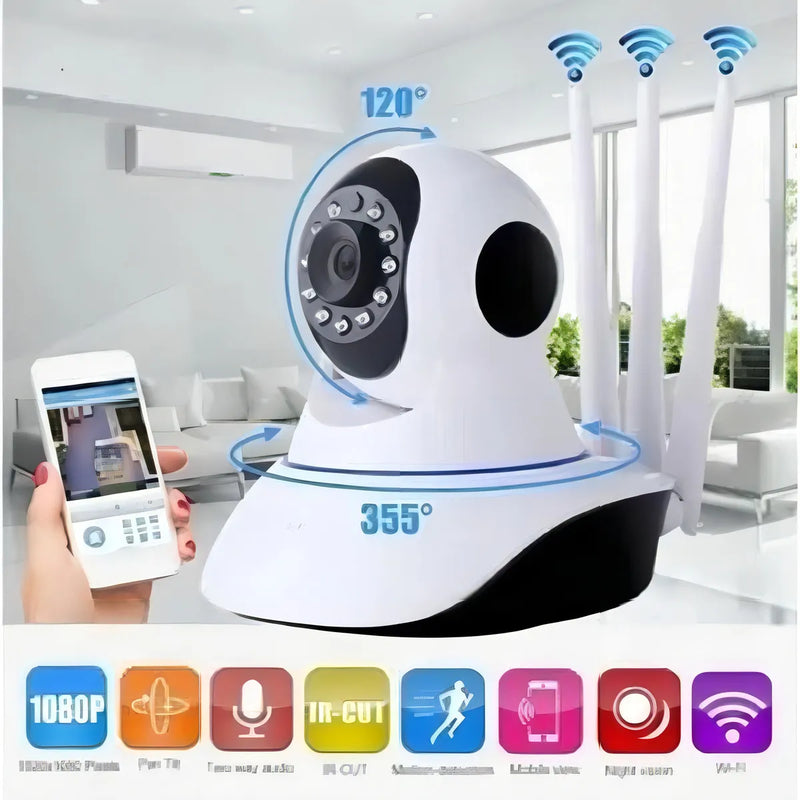 Cámara de seguridad Genérica IK100 WIFI con resolución Full HD 1080p visión nocturna incluida color blanco