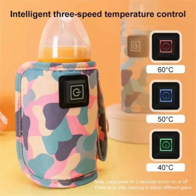 Calentador De Teteros Biberones Funda Portátil Usb Viajero