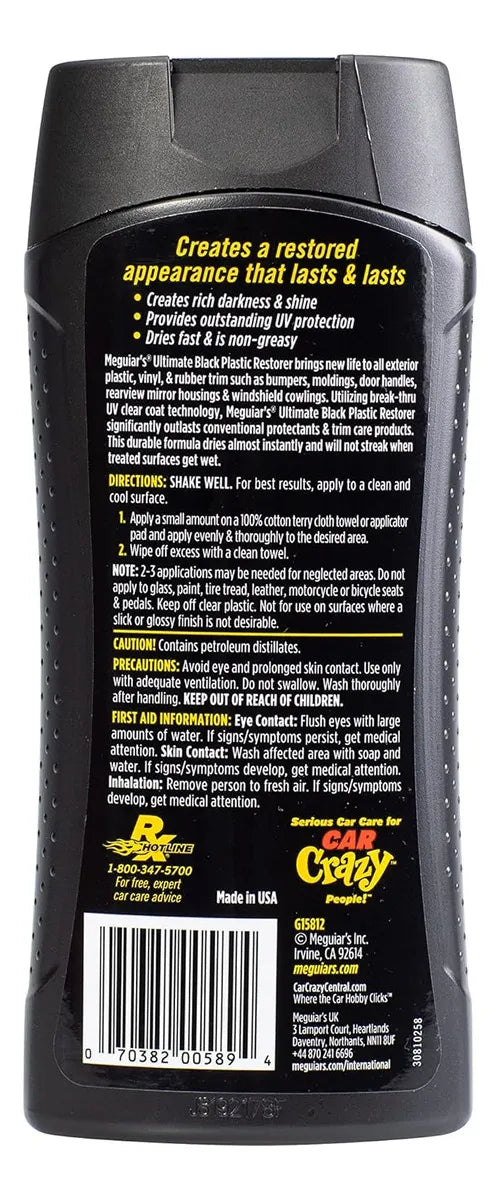 Revitalizador renovador de plástico negro Meguiars Ultimate