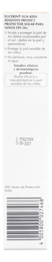 Protector Solar Eucerin Kids Sensitive Protect Fps 50 150 Ml