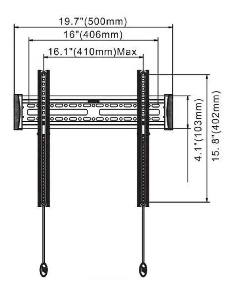 Soporte Fijo Para Tv De 32 A 55 Pulgadas Nb C2-f Color Negro