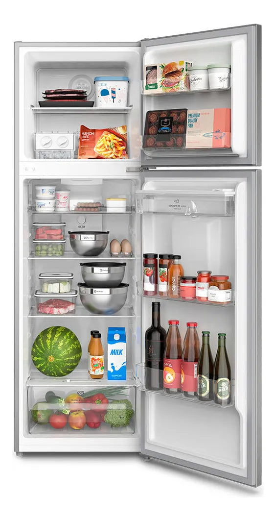 Nevera Electrolux congelador superior no frost 245L inverter gris ERT28F3C4BS