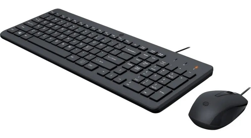Combo Teclado Y Mouse Hp 150 Alámbrico Color Negro