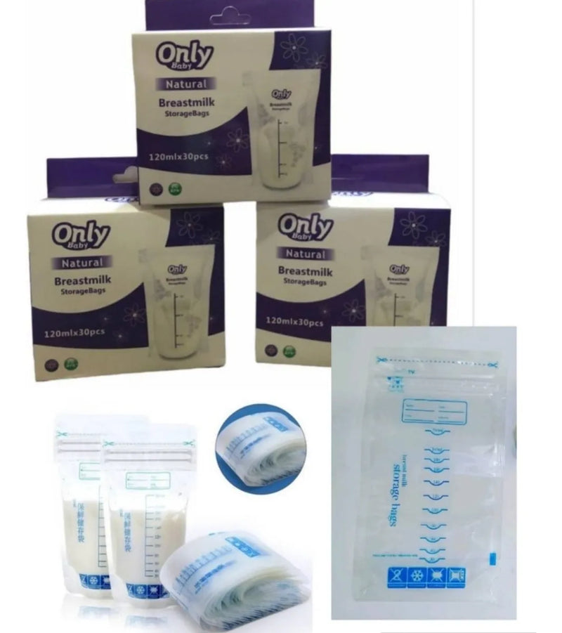 2 Cajas Bolsas Recolectoras De Leche Materna Por 30 Unidades