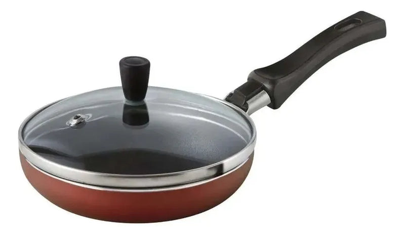 Set X2 Cacerolas De Huevo Ilko 14 Cm Antiadherentes Con Tapa Negro