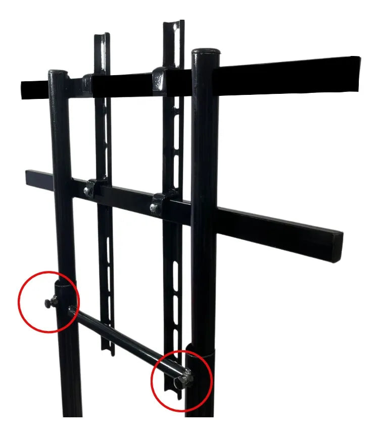 Soporte Pedestal Para Tv Móvil Con Ruedas De 32-65 Negro
