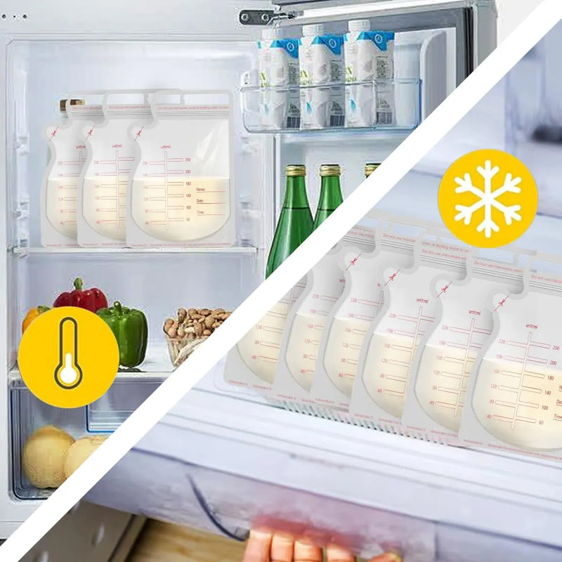 100 Piezas Bolsas Almacenamiento De Leche