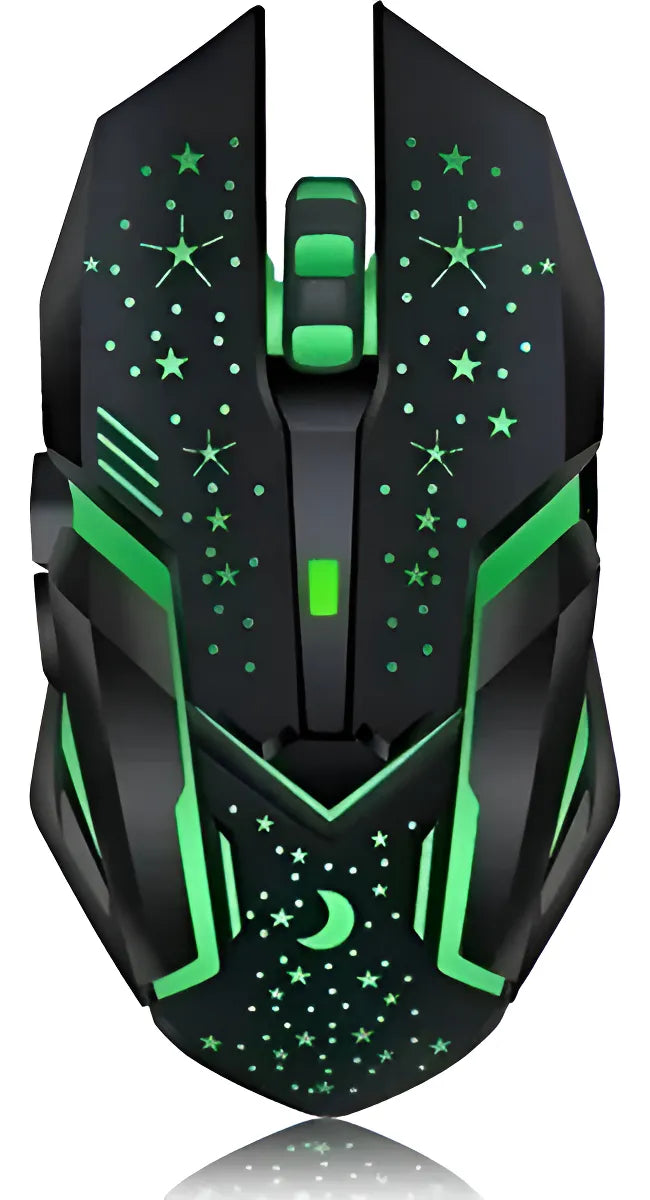 Mouse Gamer Weibo Wb-911 Retroiluminado3200dpi Inalambrico Color Negro
