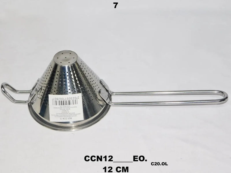 Colador Chino 12cm Acero Inoxidable Utensilios De Cocina Plateado