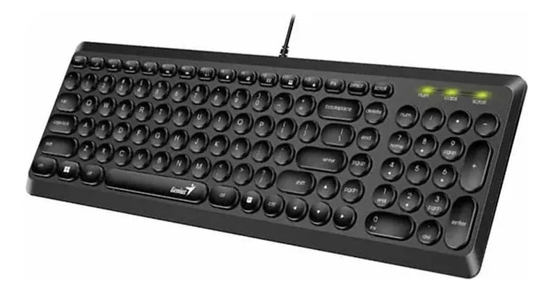Teclado Genius Slimstar Q200 Ultra Delgado Multimedia Usb