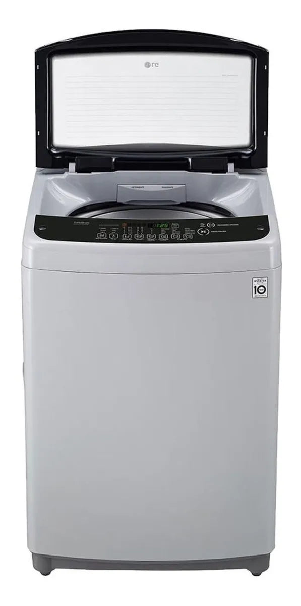 Lavadora automática LG inverter hasta 19kg color gris