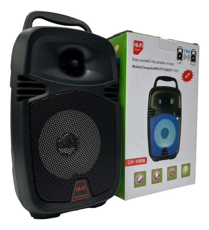 Mini Cabina Bluetooth Avcrowns V906 Parlante De 4 Bateria Negro