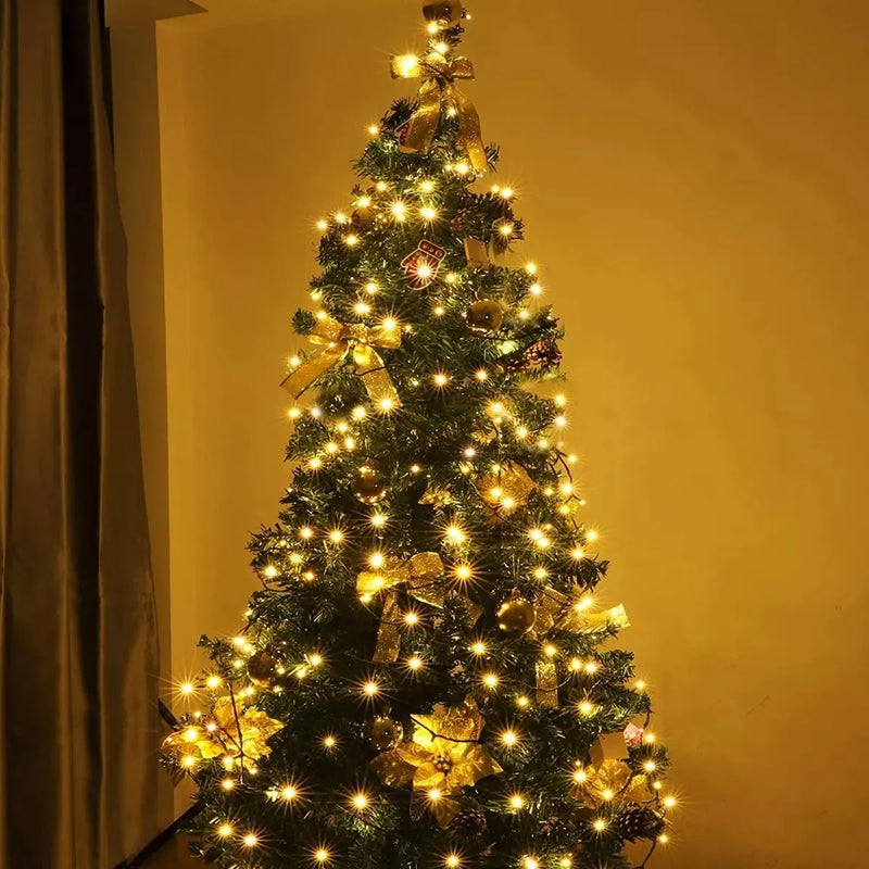 Instalación 200 Led Luz Calida Decoración Navideña Bombillos Cálida