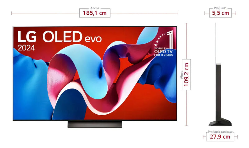 Tv LG 83 Pulgadas 4k-uhd Oled Smart Tv Oled83c4