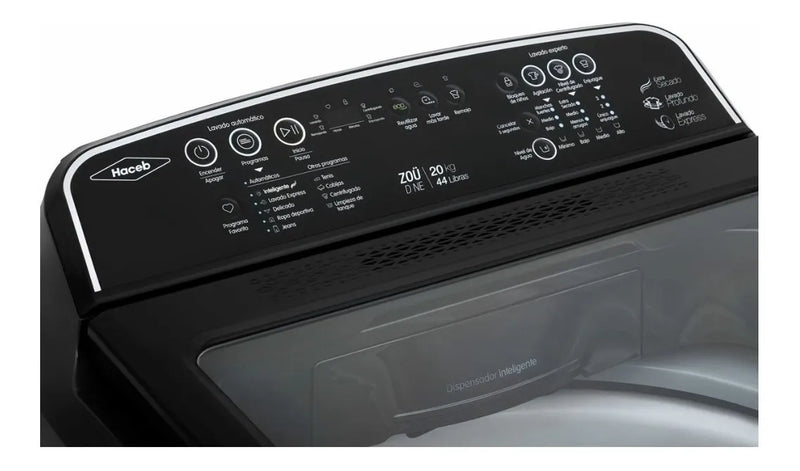 Lavadora Automática Haceb Digital Lav Zoü 20 Kg D Gris Gris Grafito