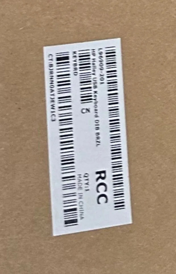 Teclado Alámbrico Hp 320k Qwerty Inglés Us Color Negro