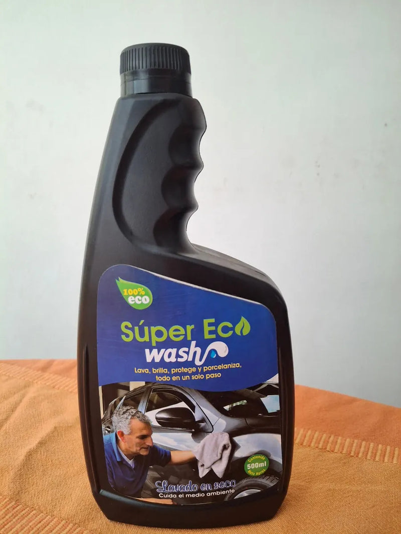 Lavado Seco Para Vehículos Super Eco Wash 500 Ml 2 Unidades