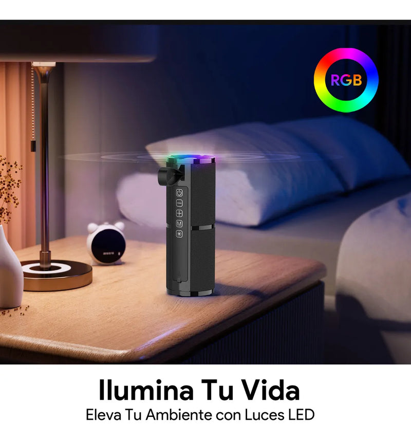 Bocina Bluetooth Portátil 1hora Boc060 Color Negro