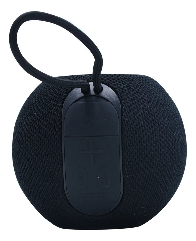 Parlante 12w Vta Colorfully Sfere Con Radio Fm Color Negro