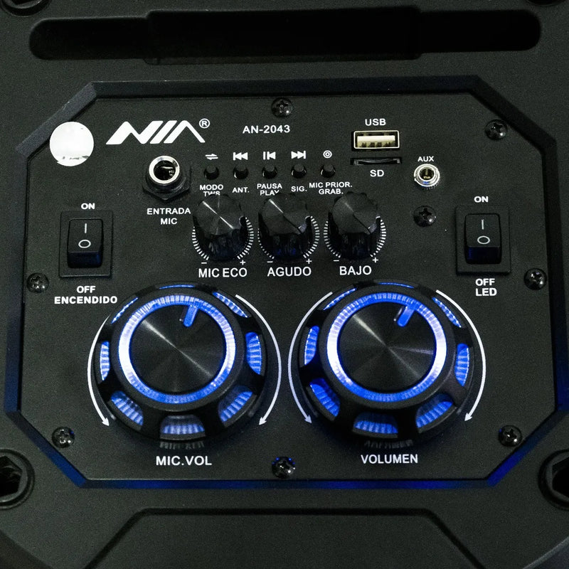 Parlante Cabina Profesional Torre De Sonido Doble 8 Pulgadas Negro