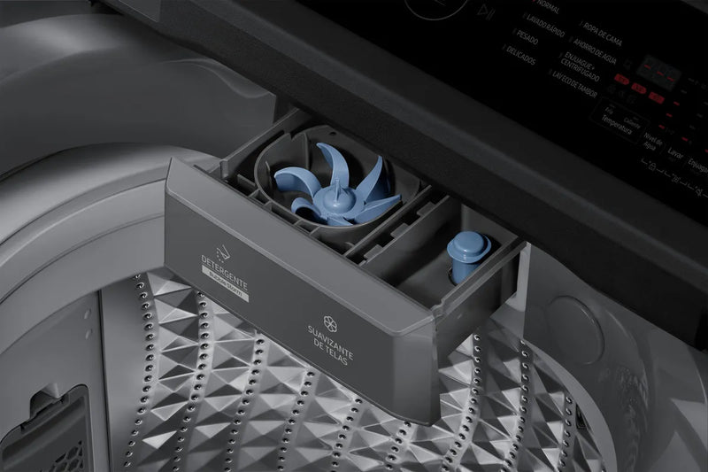 Lavadora Samsung Wa19cg6441bdco 19kg Ecobubble Color Gris