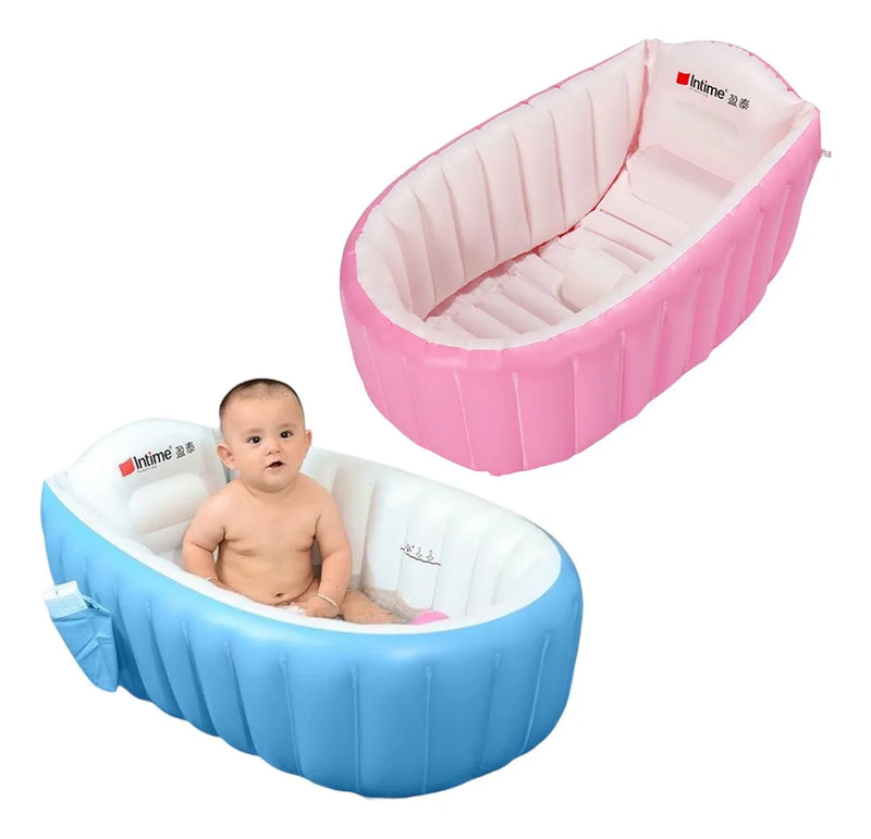 Tina Piscina Inflable Bebes Soporte Espaldar Antideslizante Diseño