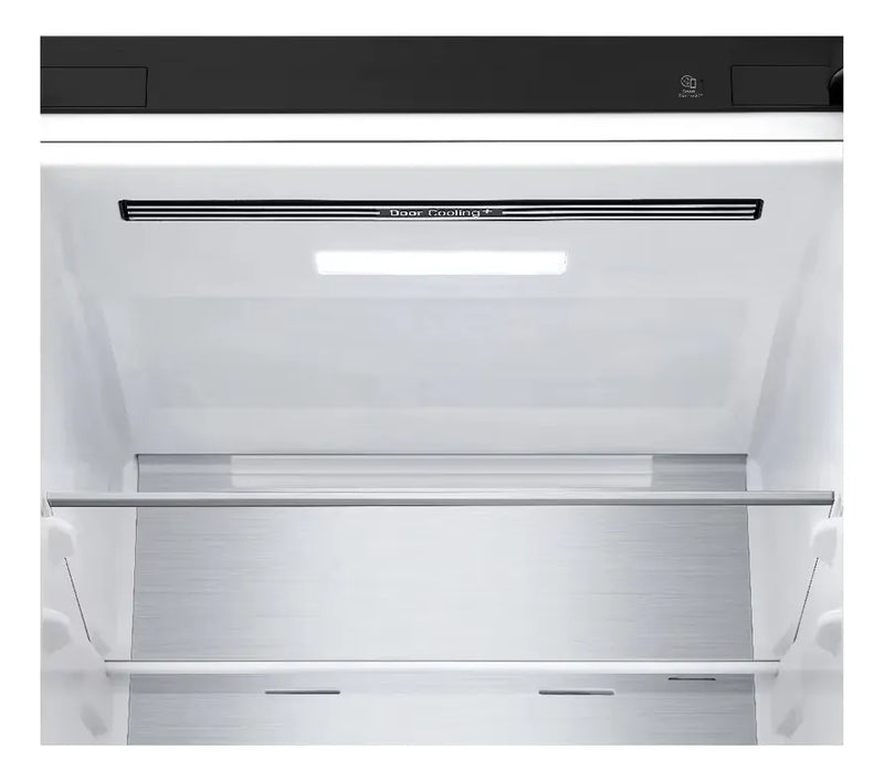 Nevera Lg 343l Bottom Freezer Doorcooling+ Thinq Negro Mate Plateado