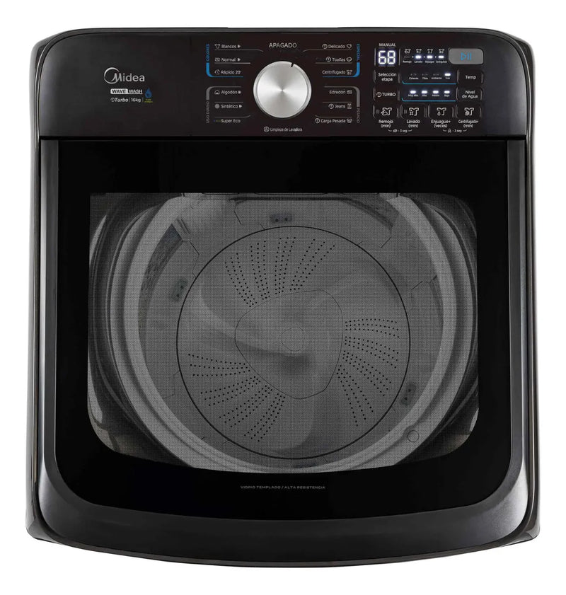 Lavadora Midea 16 Kg Wave Wash Gris Carga Superior