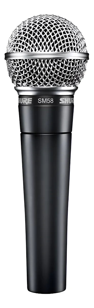Micrófono Shure SM SM58-LC Dinámico Cardioide color gris oscuro y plateado