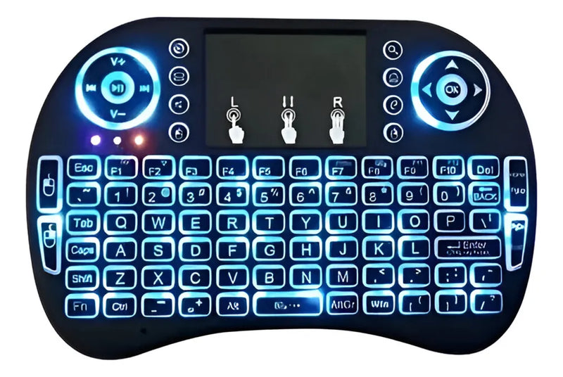 Mini Teclado Inalambrico Smart Tv Android Teclado Negro