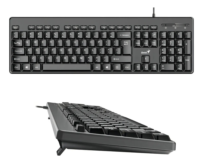 Teclado Genius QWERTY español color negro